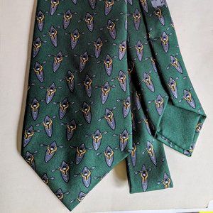 HERMES VINTAGE TIE  OS 100% silk made in France